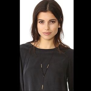 Gorjana adjustable gold bead necklace